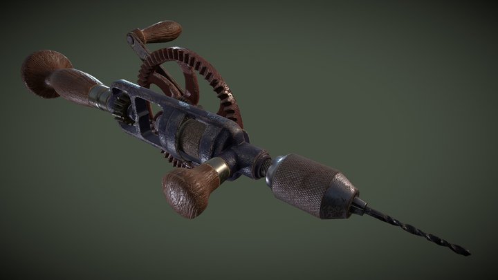 Hand Drill 3D Model