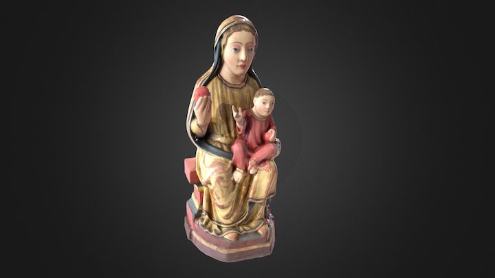 La Vierge en Majesté 3D Model