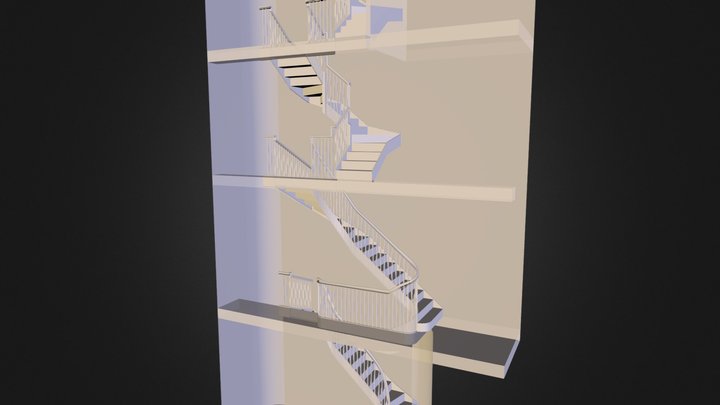 20140826Staircase-House Bengis 3D Model