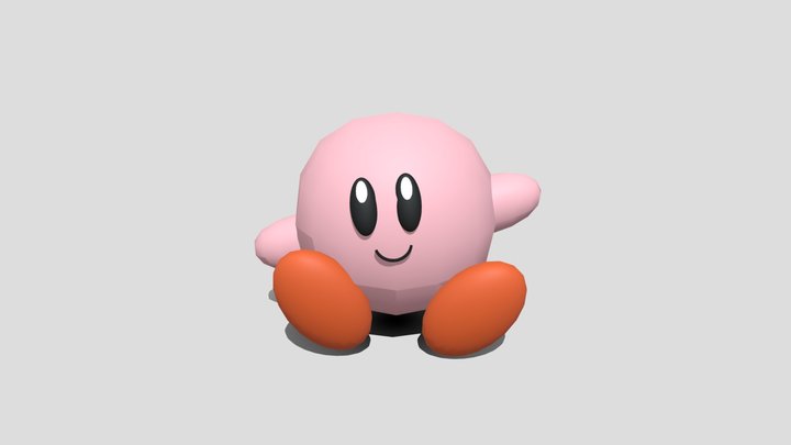 A5-Character Blockout: Kirby 3D Model