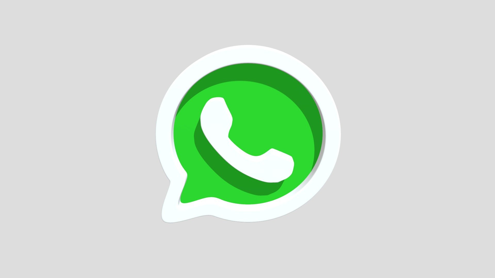 WhatsApp Logo - Download Free 3D model by LumiStudios [367d7ca] - Sketchfab