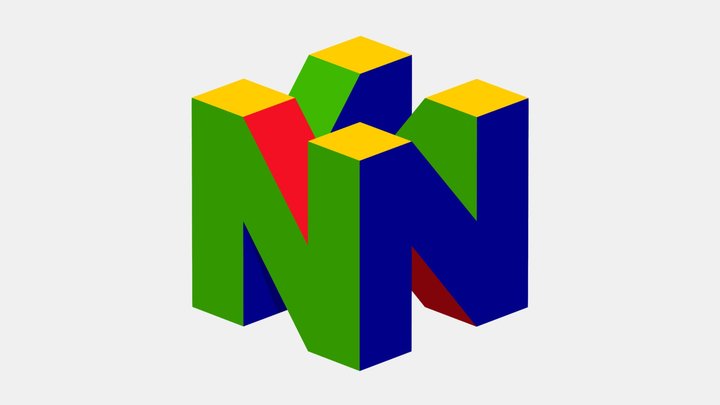 Nintendo 64 Logo 3D Model