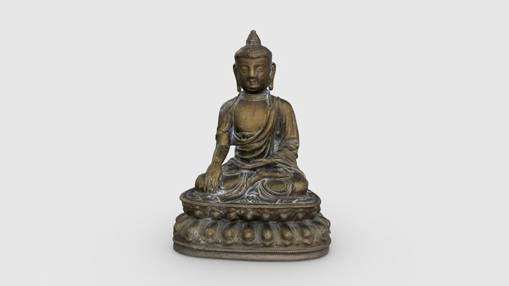 Medytujący Budda 3D Model