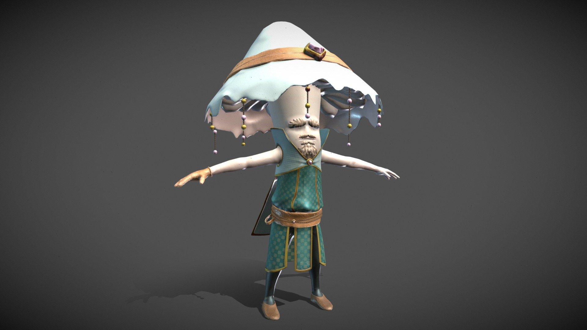 Mushroom Mage - Video game character - Buy Royalty Free 3D model by ...