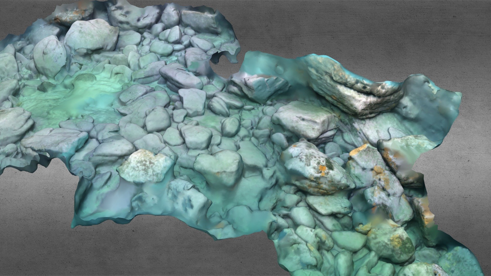 Underwater Rocks - 3D model by Babak (@babak.sh) [3680577] - Sketchfab