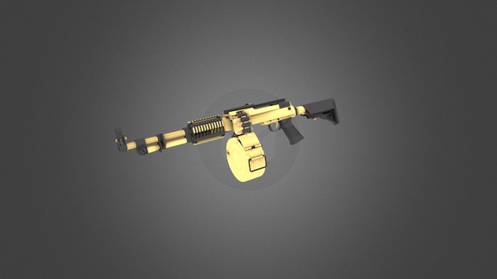 РПД Custom золото 3D Model