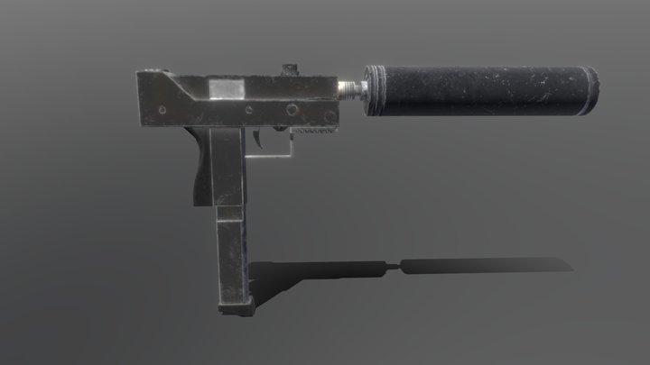 mac 11 model for mobile 3D Model