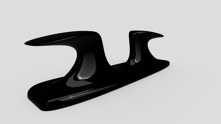Horn Bollard for small vessels 3D Model