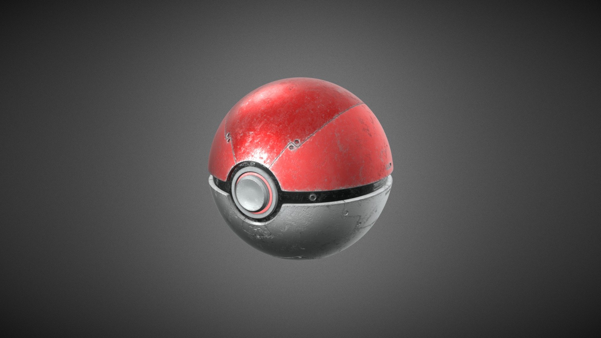 Realistic Pokeball - 3d Model By Gabriel Ramos [36815aa] - Sketchfab