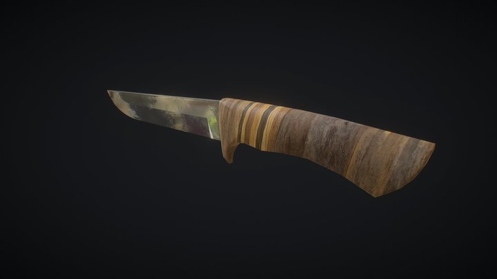 Hunters knife 3D Model
