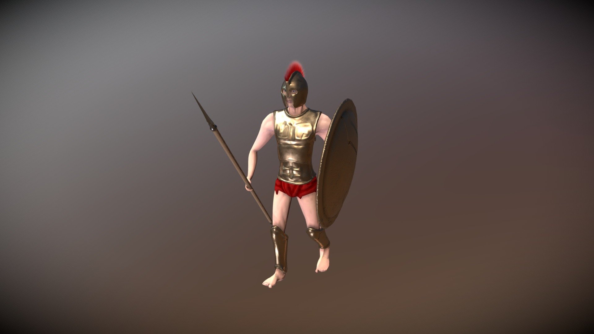 Male Spartan Hoplite Character - 3D model by marydouglass [3681ce6 ...