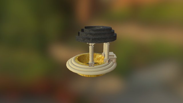 Empty Pond 3D Model