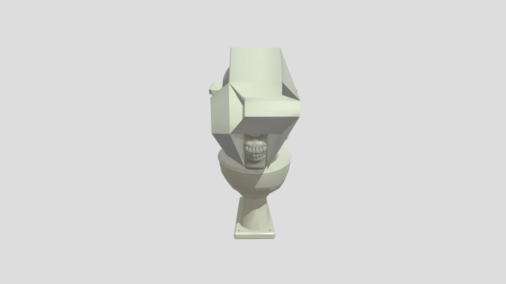 skeleton skibidi toilet 3D Model