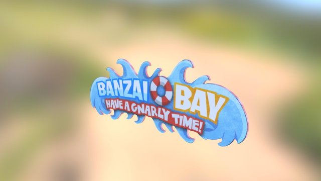 Banzai Sign 3D Model