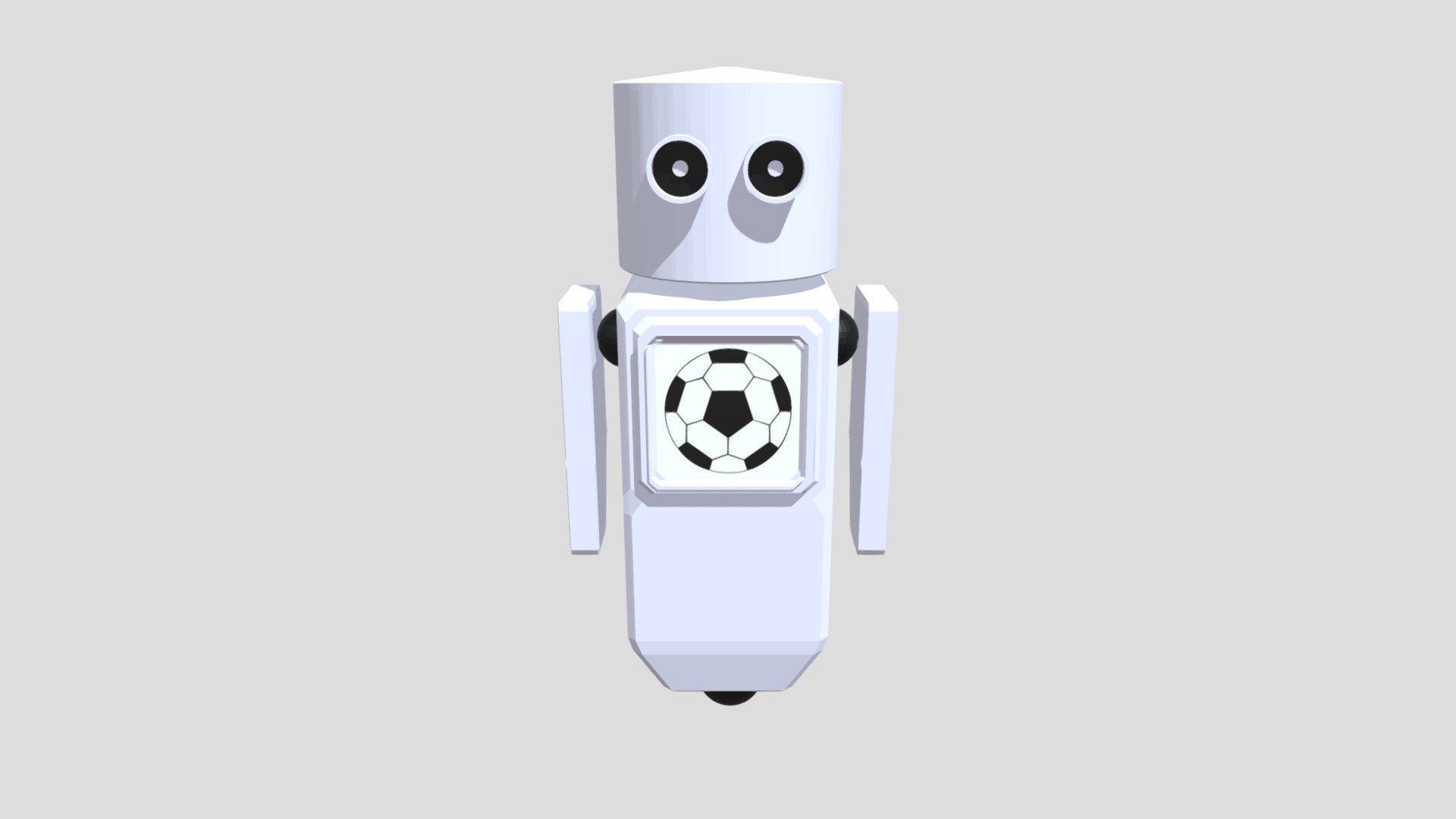 Soccer Robot Team 2 Low Poly