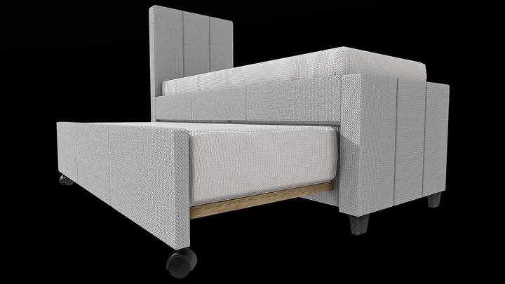 Double Bed [Free] 3D Model