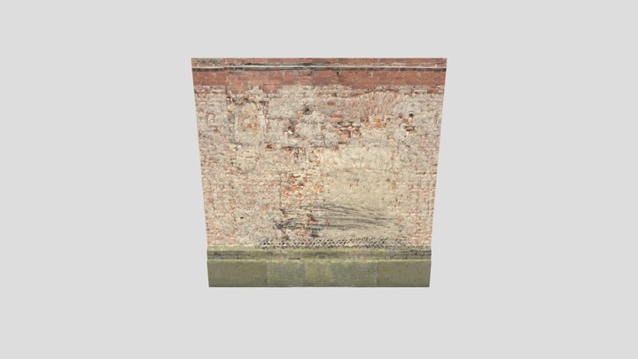 Damaged Wall 3D Model