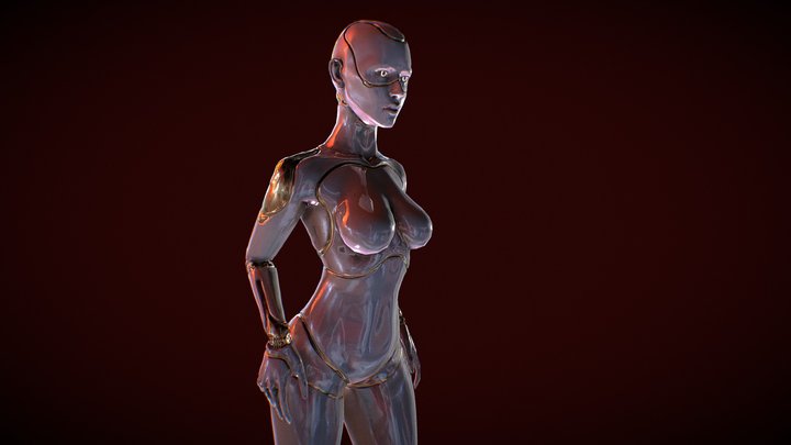 720px x 405px - She'd be hot if she were real. 3D illustration. : r/pics