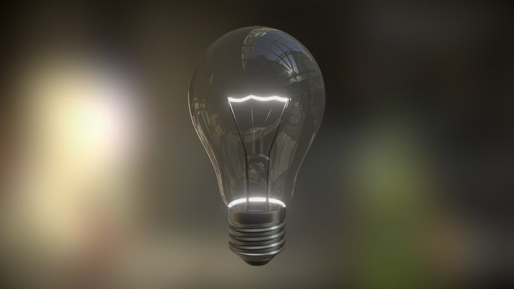 Incandescent Light Bulb 3D Model