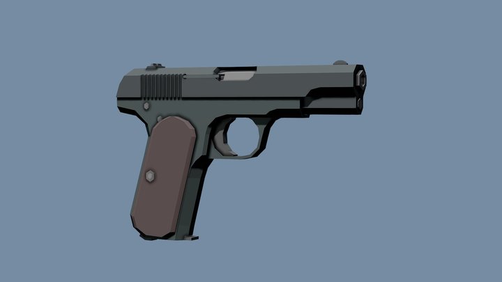 Low-Poly Colt 1903 Hammerless