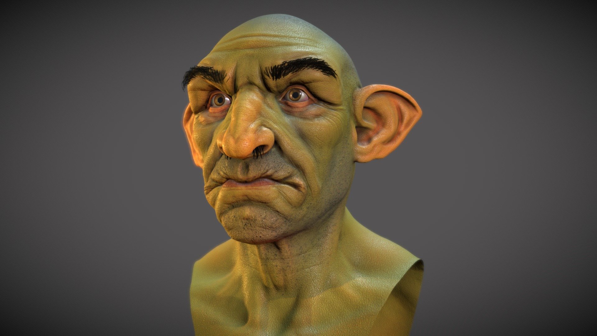 Goblin Head - 3D model by alitocarioca [368bef0] - Sketchfab