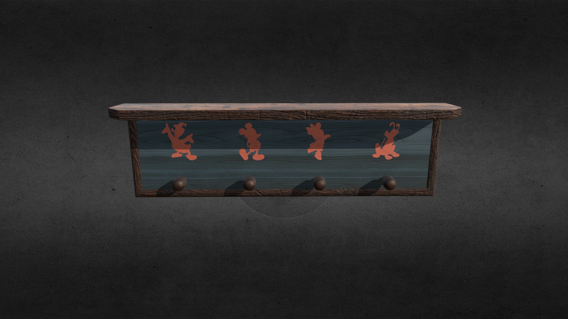 Wilderness Lodge Coat Rack Download Free 3D model by WED Designs