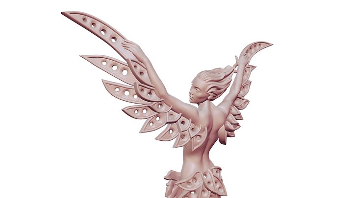 Winged pendant 3D Model