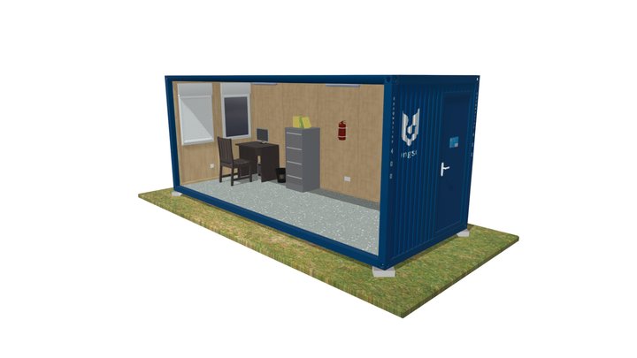 Аренда блок контейнера Containex 3D Model