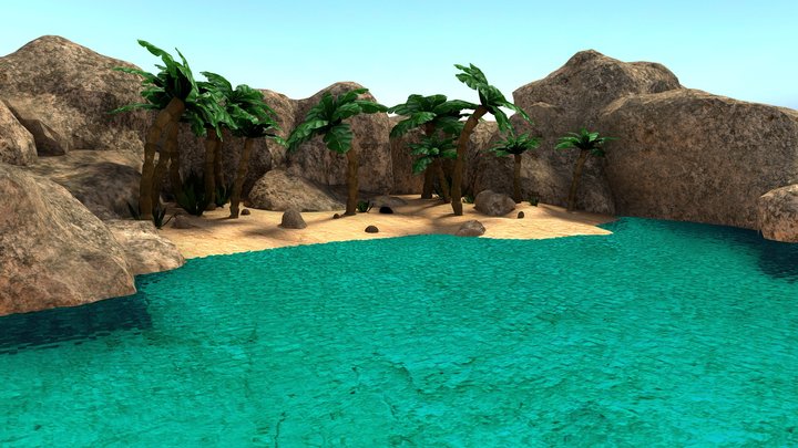 Plage & Island 3D Model