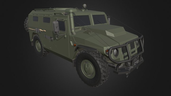 GAZ Tiger 3D Model