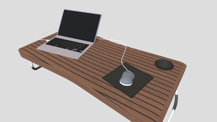 Foldable laptop desk 3D Model