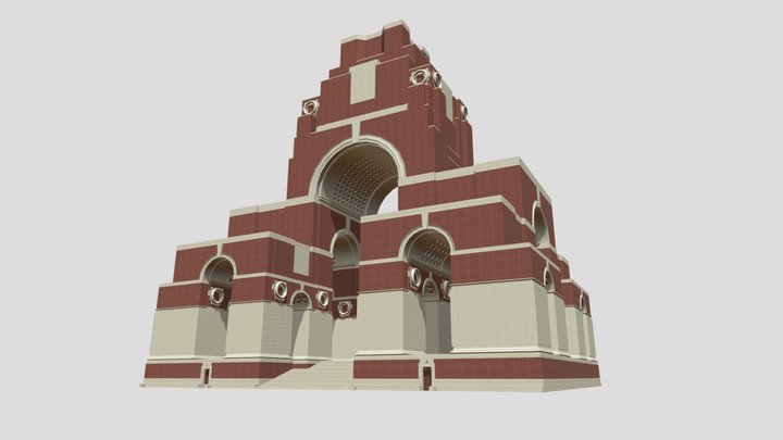 Thiepval Memorial to the Missing of the Somme 3D Model