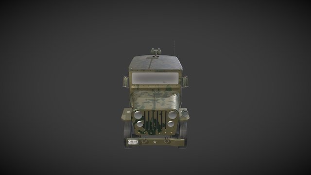 Army M38 Vehicle (Game Asset) 3D Model
