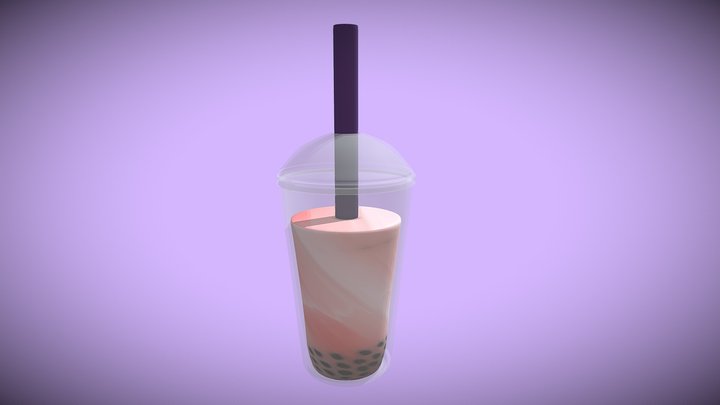 Boba Tea Cup 3D Model