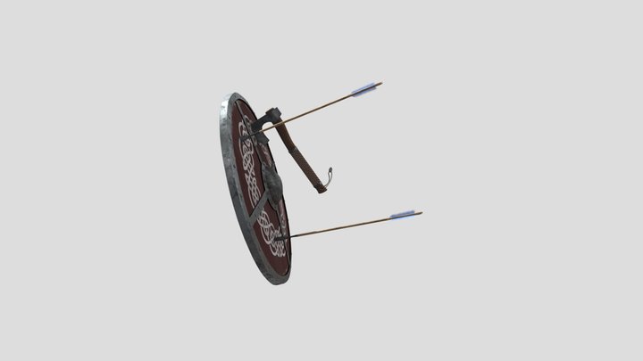 Viking Shield 3D Model