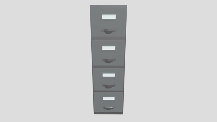File Cabinet 3D Model