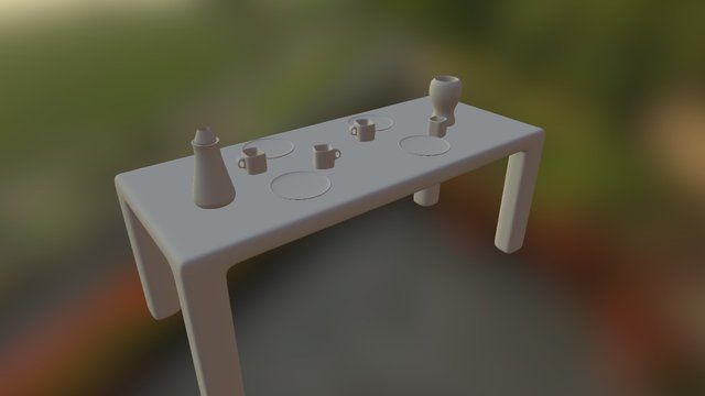 PMW tafeltjedekje 3D Model