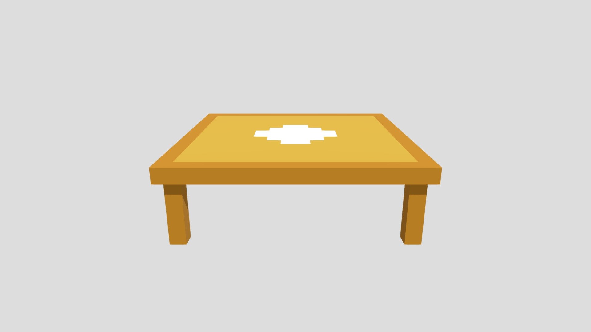 Rectangular table low poly - 3D model by Dallas997 [36980fa] - Sketchfab