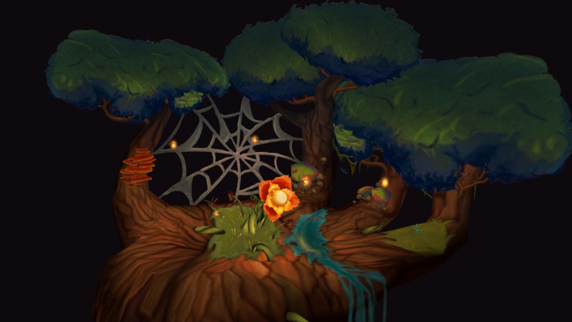Little plant in a big world — Sketchfab embed 3D viewer