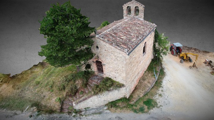 Chiesetta Marche, Small Church Marche Region Ita 3D Model