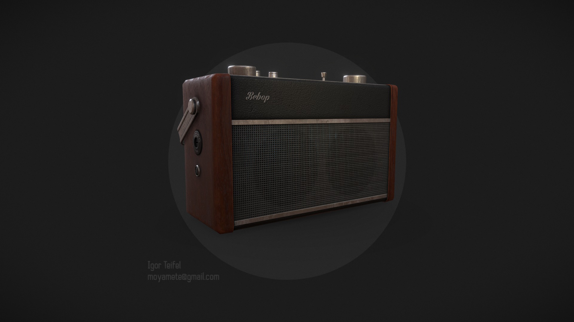 3D model Bebop radio - This is a 3D model of the Bebop radio. The 3D model is about a close-up of a camera.