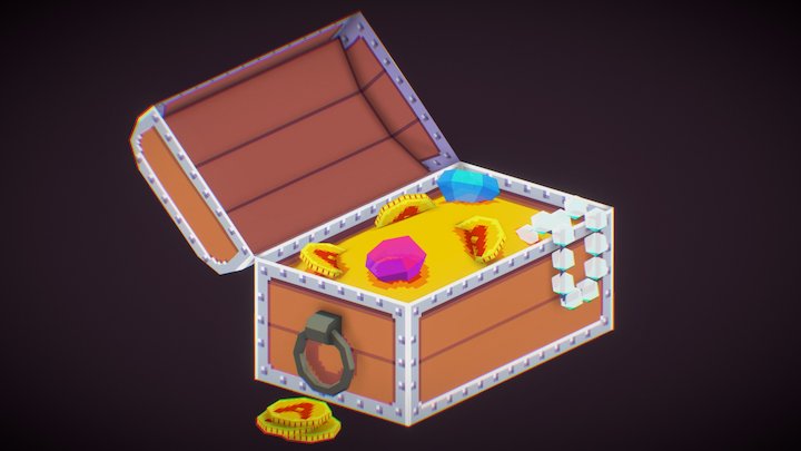 Treasure Chest 3D Model