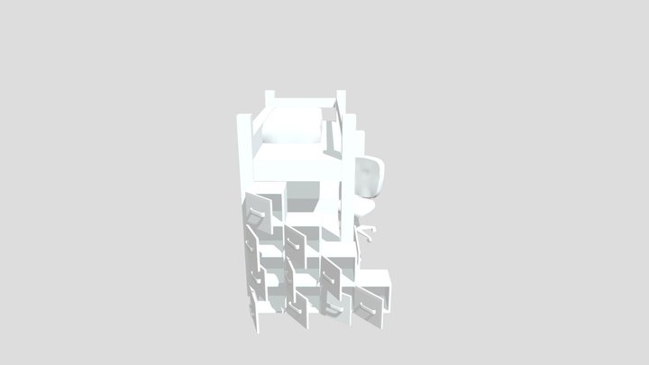 Bunkbed Final 3D Model