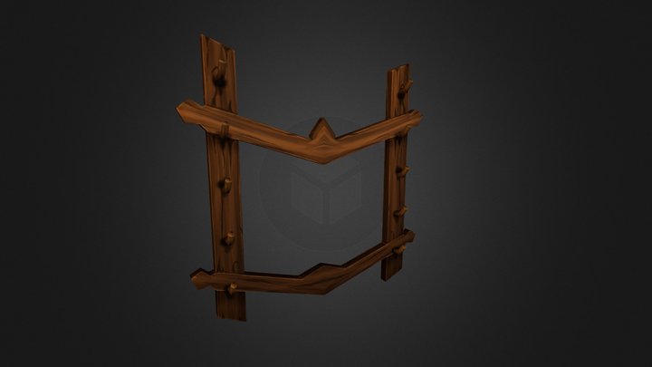 2H Weapon Rack 1 3D Model