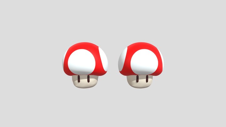 Mushrooms 3D Model