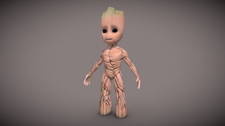 Baby Groot 3D Model