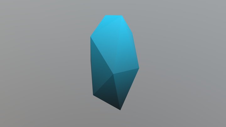 Crystal Blue 3D Model