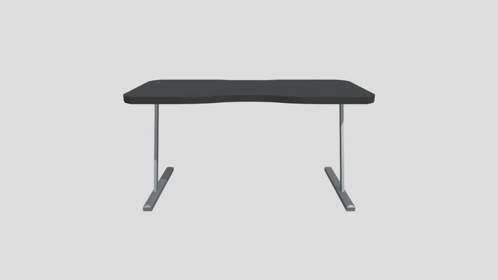 Low-Poly Gaming Desk 3D Model