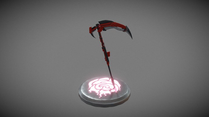 Crescent Rose de Ruby  RWBY 3D Model