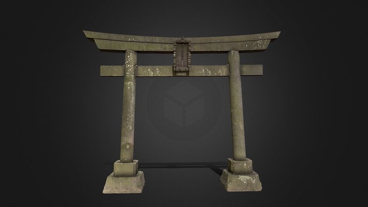 Torii gate Japan 1892s 3D Model